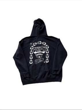 Dixxon Flannel Co. Black Full Zip Hoodie Size 2XL